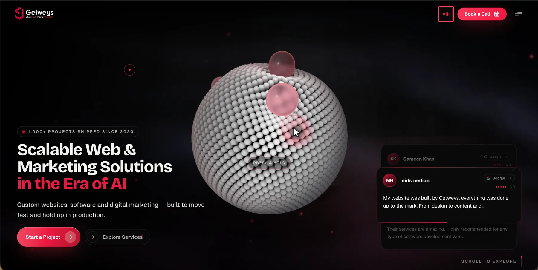 Getweys homepage