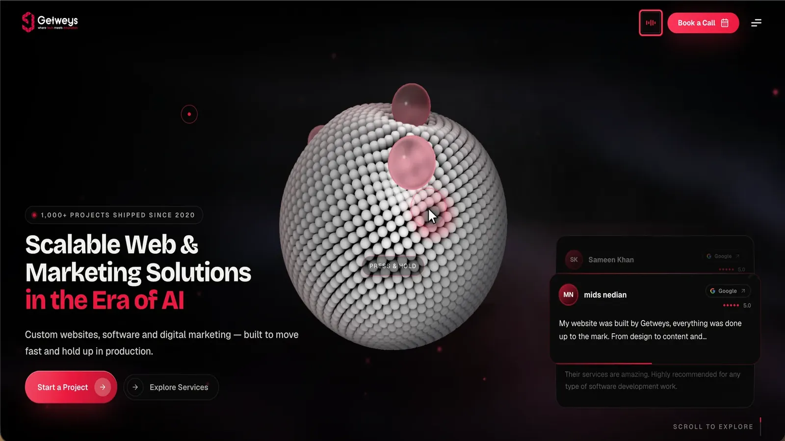 Getweys homepage